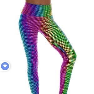 K Deer Disco Dot Full Length Legging Size S